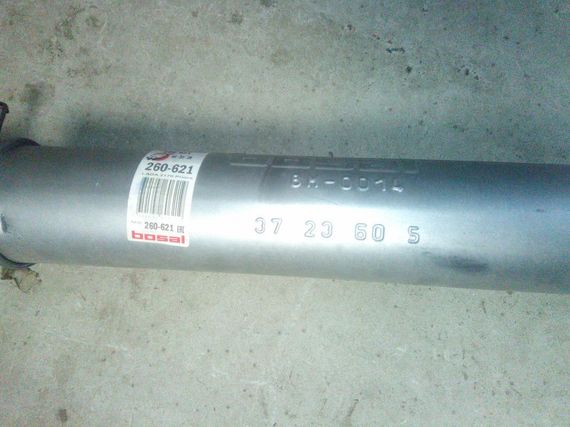 Резонатор ВАЗ 2170, BOSAL з гофрою (260-621) (2170-1200020-01T) | Зображення 1