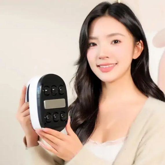 Аккумуляторный роликовый массажер с подогревом LKL-0128 вибрационный беспроводной для всего тела | Зображення 2