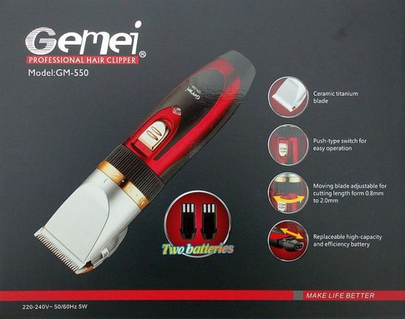 Машинка для стрижки волосся Gemei GM-550 | Зображення 3