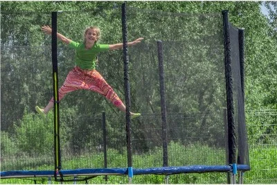 Батут Just Jump 312 см зовнішня сітка, сходи | Зображення 1