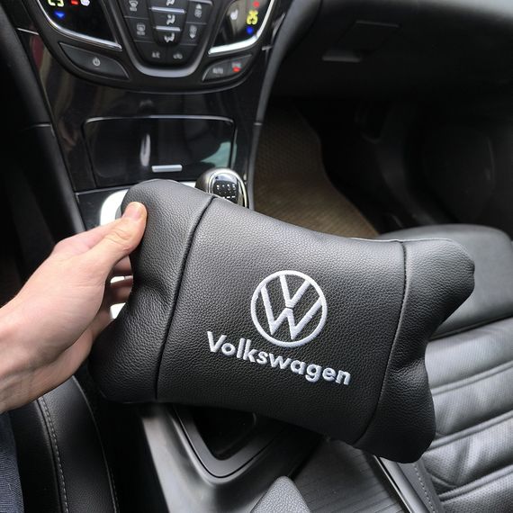 Автомобільна подушка для шиї Volkswagen 1шт, Подушка для салону авто, Подушки на підголовник AB-810 в машину | Зображення 1