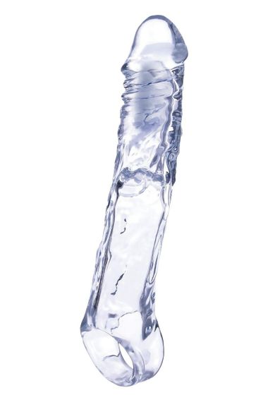 Насадка на пеніс реалістична NMC Ice Crystals Collection з віброкулею та пультом, прозора sexstyle | Зображення 2