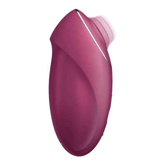 Вібростимулятор-пульсатор Satisfyer Tap & Climax 1 Red, ефект постукування пальцем, 2 мотори | Зображення 1