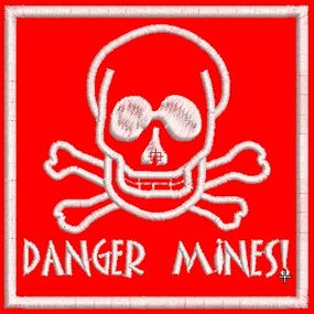 Шеврон СТОП! МІНИ! (квадратний)