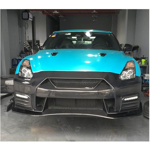 Передній бампер (2009-2015, Карбон) для Nissan GT-R рр | Зображення 2