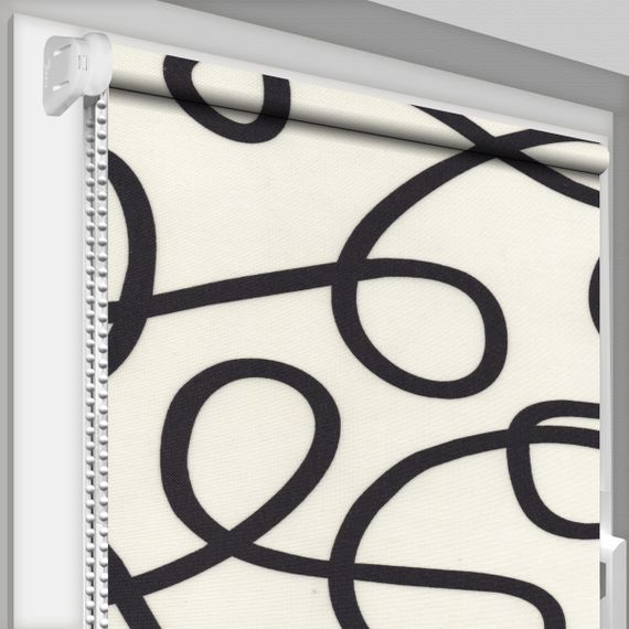 Рулонная штора Rolets Геометрия 1-5215-300 30x170 см открытого типа Пудровая