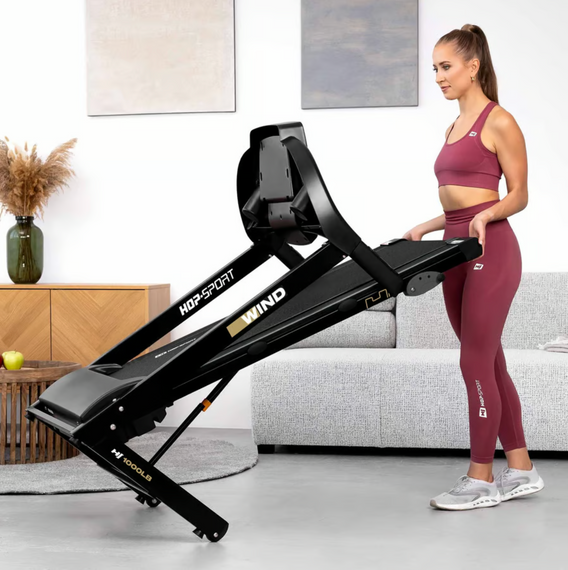Бігова доріжка Hop-Sport HS-1000LB Wind сірий | Зображення 7
