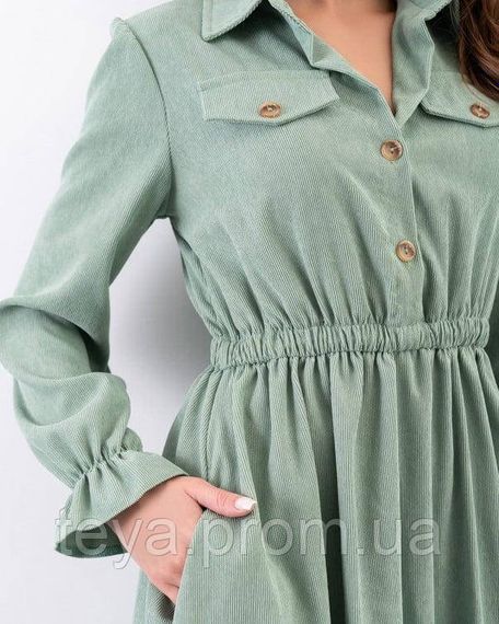 Платье для женщин цвет зеленый размеры S, M, L, XL FI_009101 | Зображення 3