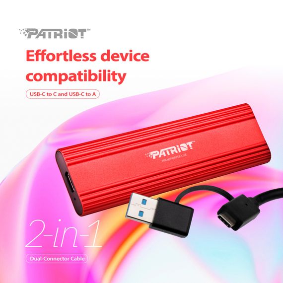 Накопичувач SSD USB-C 512GB Patriot (PTPL512GPEC) | Зображення 7
