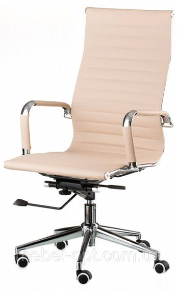 Крісло Solano 4 artleather beige репліка крісла Eames Style HB Ribbed Office Chair EA