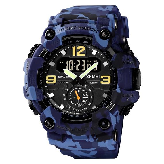 Чоловічий годинник Skmei 1965CMBU Camo Blue