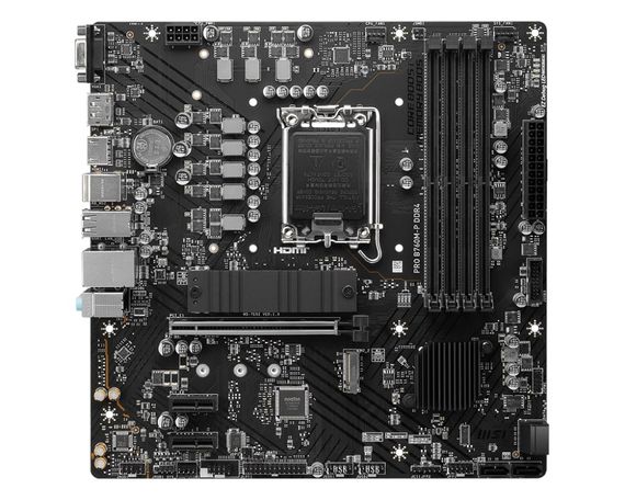 Материнcька плата MSI PRO B760M-P DDR4 s1700 B760 4xDDR4 M.2 HDMI DP D-Sub mATX 911-7E02-027