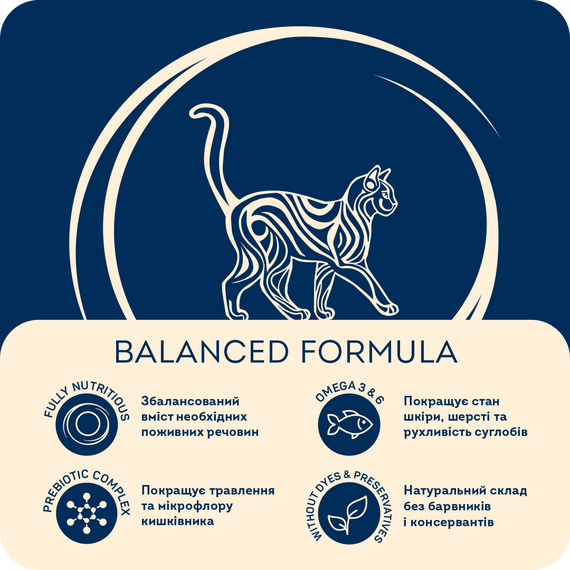 Сухий корм для дорослих котів "М’ясне асорті" Nutritive Balanced Formula, 10 кг | Зображення 3