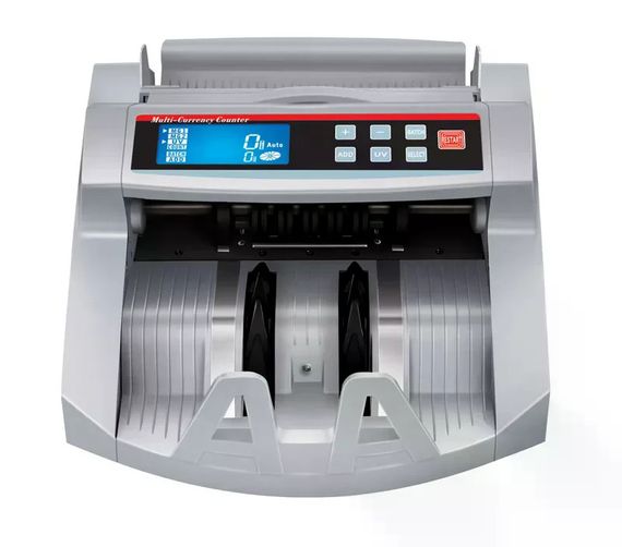 Счётная машинка MG-2089 белая • Счётчик банкнот Bill Counter 2089 UV/MG с детектором валют, фасовкой и выносным дисплеем