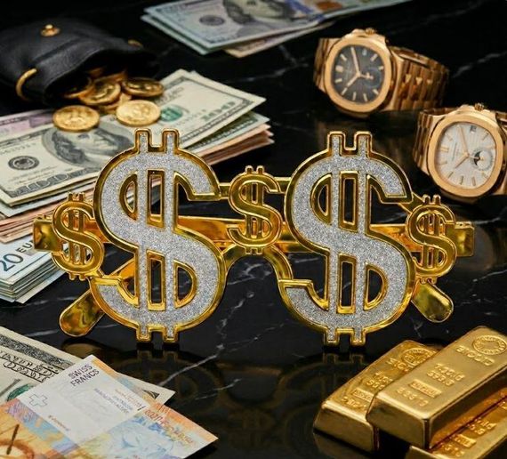 Очки для вечеринок «Dollar Gold» | Зображення 7