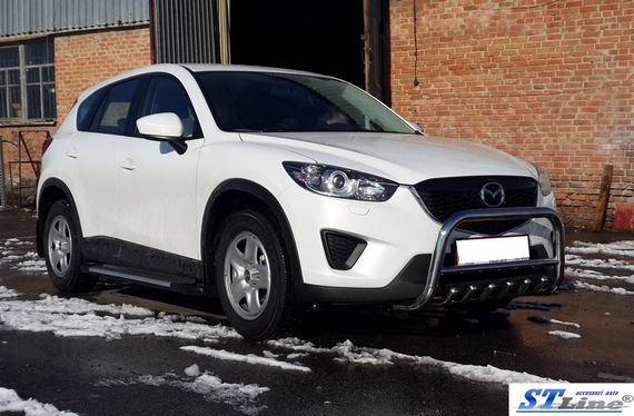 Передняя защита WT021 (нерж.) для Mazda CX-5 2012-2017 гг | Зображення 2