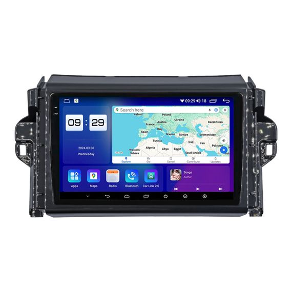 Штатна магнітола серії Mekede M200S 2K під Toyota Fortuner 2 2015-2018 SW4 2016+ (F1) (W2) 9 дюймів