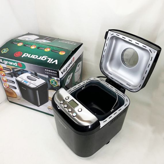 Хлебопечка для багетов ViLgrand VBM6091 600 Вт, 19 програм, Хлебопечка с удобной панелью управления TI-42 | Зображення 1