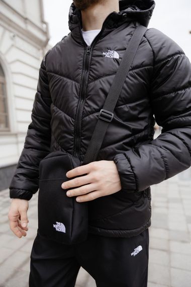 Комплект чоловічий: куртка Active TNF чорна + штани TNF чорні. Барсетка TNF у подарунок! (1654707152) | Зображення 4