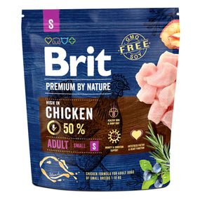 Корм Brit Premium Dog Adult S сухий з куркою для дорослих собак малих порід 1 кг