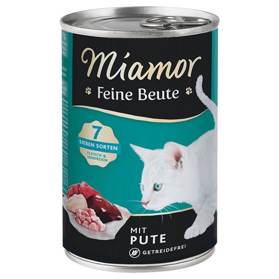 Вологий корм для котів з індичкою Miamor Feine Beute Mit Pute, 400 гр