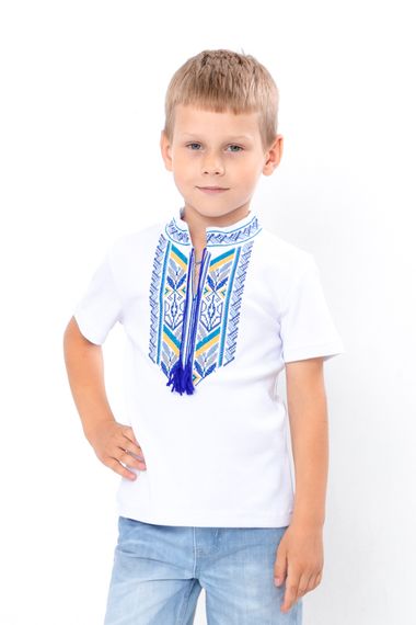 Вишиванка для хлопчика з коротким рукавом | Зображення 1