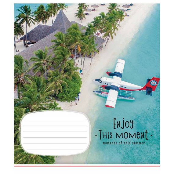 Зошит учнівський "Enjoy this moment" 012-2896L-4 в лінію, 12 аркушів