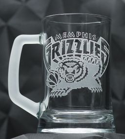 Подарунковий келих для пива 670 мл з гравіюванням лого баскетбольного клубу НБА Мемфіс гріззліс