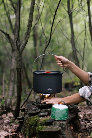 Казанок туристичний Tribe Pot 4л Alu алюмінієвий великий, Похідний легкий казан трайб, Казанок для кемпінгу і походу | Зображення 7