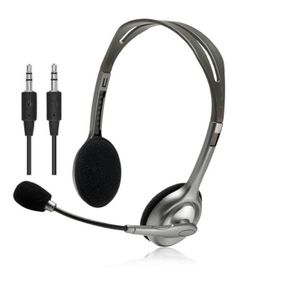 Навушники Logitech H110 Stereo Headset with 2*3pin jacks (981-000271) (981-000271)