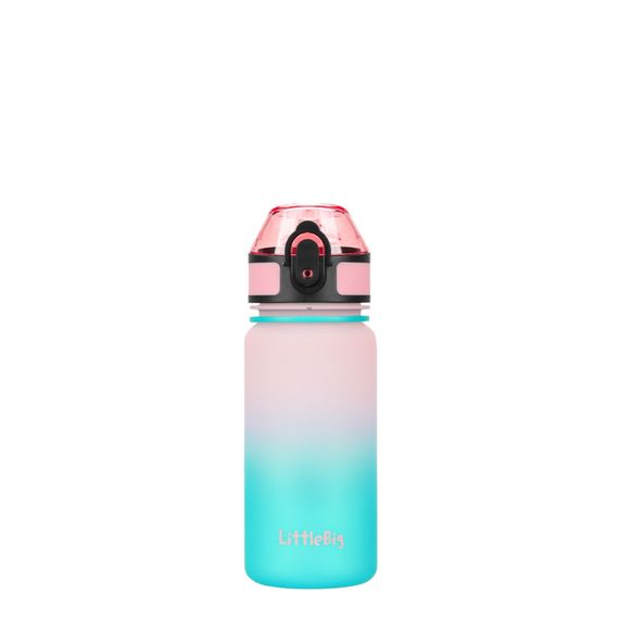 Дитяча пляшка для води LittleBig UZSPACE 3020(Pink-Blue) 350 мл, рожево-блакитна