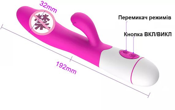 Вібратор із виступом для стимуляції клітора (USB, 30 режимів, чорний колір) | Зображення 7