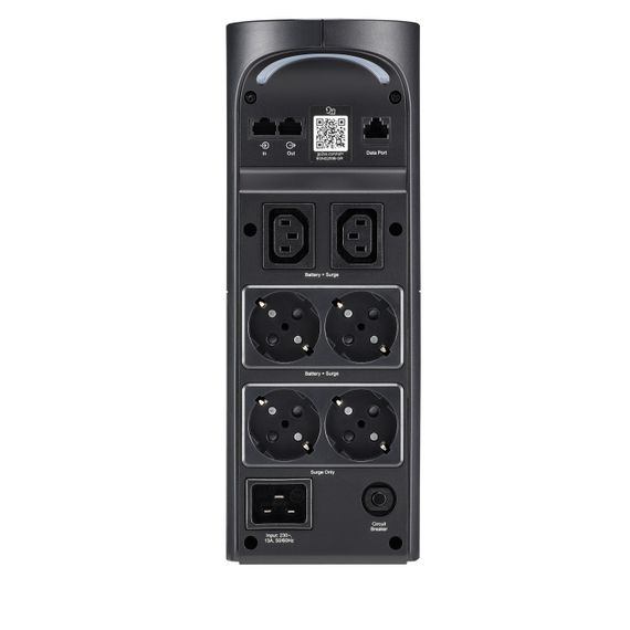Джерело безперебійного живлення APC Back-UPS Pro 2200VA /1320W, LCD, USB, RGB Lights, 4xSchuko + 2xC13 (BGM2200B-GR) | Зображення 5