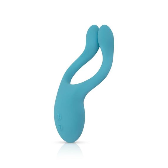 Универсальный вибратор для пар Cala Azul – Dani Couples Toy, 10 режимов Sex Aura