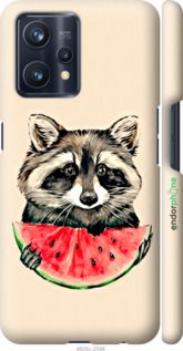 Чохол на Realme 9 Єнотик з кавуном "4605m-2866-2448"