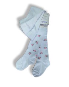 Колготки для дівчинки демісезонні з принтом Тм TwinSocks 86-92/ 1-2 лет, Білий