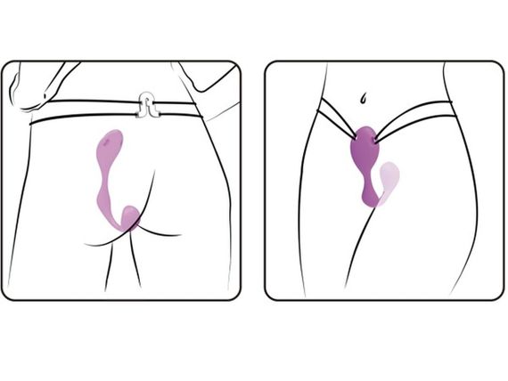 Вибратор в трусики Adrien Lastic Mr.Hook фиолетовый Sex Aura | Зображення 1