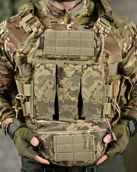 Плитоноска 4 точки сброса Attack PREMIUM   пиксель ДЛ6501 | Зображення 4