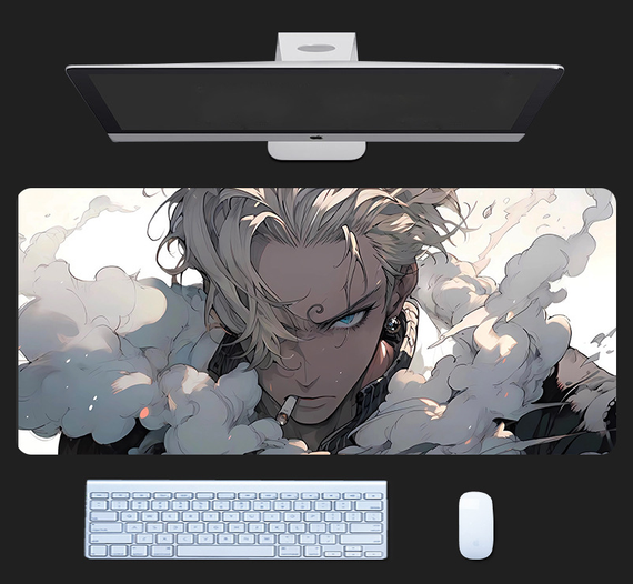 Ігрова поверхня для мишки з Аніме принтом "Ван Піс / One piece" Вінсмок Санджі 800*300*3 мм 0110