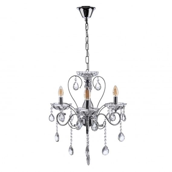 Люстра свеча подвесная хрустальная E14 40W (BCL-669S/3)