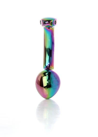 Анальна металева пробка Plug-Jewellery Multicolour Curved PLUG- S Sex Aura | Зображення 1