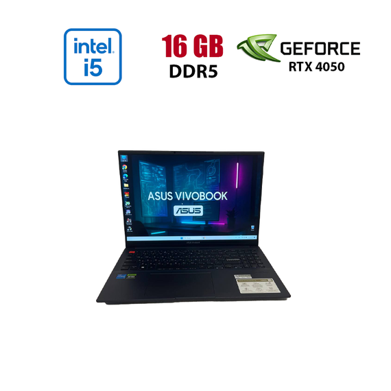 Игровой ноутбук Б-класс Asus VivoBook Pro 16 K6602 / 16" (1920x1200) IPS / Intel Core i5-13500H (12 (16) ядер по 3.5 - 4.7 GHz) / 16 GB DDR5 / 512 GB SSD / nVidia GeForce RTX 4050, 6 GB GDDR6, 96-bit / WebCam б/у