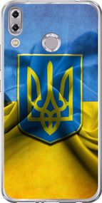 Чехол на Asus Zenfone 5 ZE620KL Флаг и герб Украины 1 "375u-1554-17620"