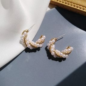 Круглые женские серьги