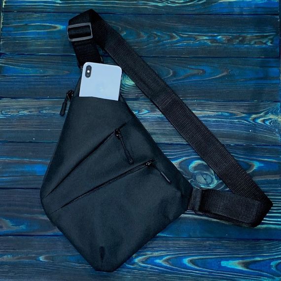 Сумка тактична Cross Body месенджер із тканини. Колір: чорний | Зображення 8