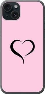Чохол на iPhone 15 Plus Серце 1 із силікону FCh_004183