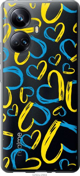 Чехол на Realme 10 Pro Plus Сердца UA "5292u-2944-17620"
