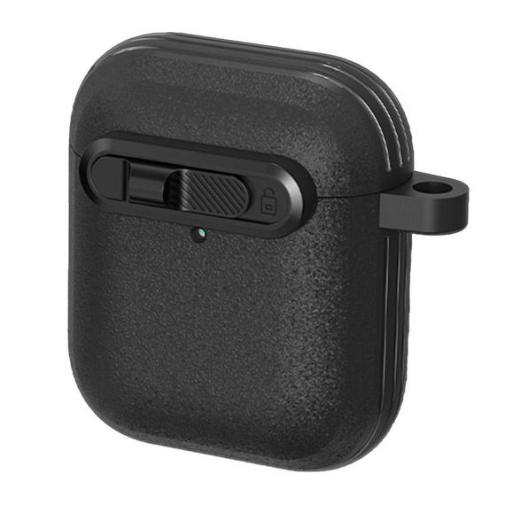 Футляр Frosted для навушників Airpods 1/2 Black | Зображення 2