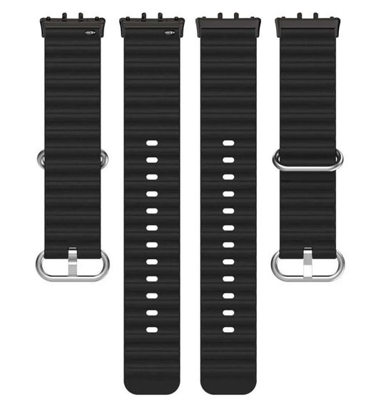 Силіконовий ремінець Primo Ocean для смарт-годинника Samsung Galaxy Fit 3 (SM-R390) - Black | Зображення 3