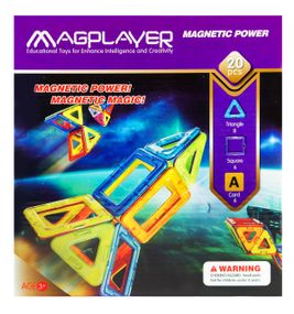 Конструктор Magplayer магнитный набор 20 эл. MPA-20 (MPA-20)
